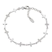Bracelet Amen Woman in Silver Zircone BRTNCRBBZ - BRTNCRBBZ